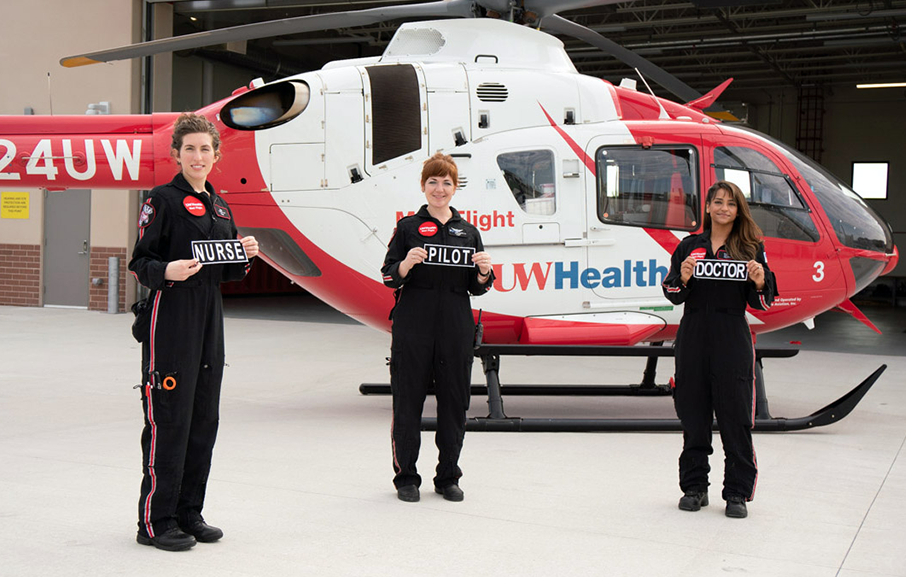 UW Med Flight’s first all-woman crew makes history